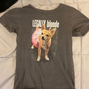 Chic Gray Legally Blonde Graphic Crop Top